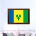 Spot Color Art 'Saint Vincent & the Grenadines Country Flag' Framed Graphic Art on Canvas in Yellow | 19 H x 27 W x 1 D in | Wayfair 6647BG1927