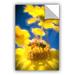 East Urban Home Honey Bee Mountain Daisy Study 3 Wall Decal in Blue/Yellow | 18 H x 12 W in | Wayfair 0sca130a1218p