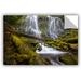 East Urban Home Proxy Falls Oregon 4 Removable Wall Decal Vinyl in Brown/Green/White | 16 H x 24 W in | Wayfair 0yor121a1624p