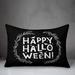 The Holiday Aisle® Abrianna Happy Halloween Lumbar Pillow Cover Polyester | 8 H x 14.5 W x 1 D in | Wayfair 12CF948509FC4701868DAC3BC2BFAA8D