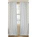 Orren Ellis Amiayah Cotton Blend Geometric Semi-Sheer Rod Pocket Single Curtain Panel Cotton Blend in White | 96 H in | Wayfair ENLWHI0096