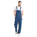 Wash Clothing Company Mens Relaxed Fit Denim Dungarees - Stonewash Low Cost Value Overalls MADDOXSW-XS-30