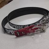 Levi's Accessories | *New* Levi's Reversible Belt With Designs | Color: Black/White | Size: 1 Size 24 2 Size 28