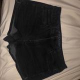 American Eagle Outfitters Shorts | American Eagle High-Rise Black Jean Shorts | Color: Black | Size: 6