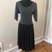 Lularoe Dresses | Lularoe Nicole Casual A Line Dress | Color: Black/Gray | Size: 2x