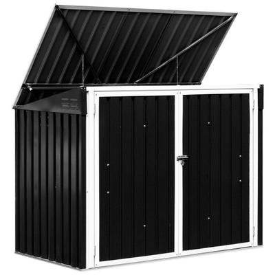 Costway Horizontal Storage Shed 68 Cubic Feet for ...