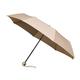 MiniMax Damen Regenschirm, faltbar und kompakt, Beige – Kleiner Regenschirm von 25 cm – leicht 300 g – ideal für Reisen – großer Schutz von 1 Metern Durchmesser