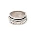 Rotating Pattern,'Artisan Crafted Sterling Silver Spinner Ring from India'