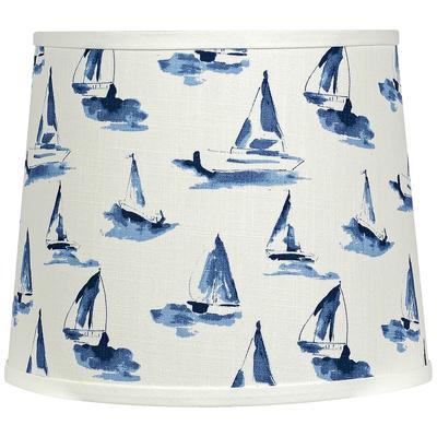 Sea View Sky Blue - White Drum Lamp Shade 10x12x10...
