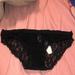 Victoria's Secret Intimates & Sleepwear | 2 Lace Bikini Victoria Secret Pantie Black & Blue | Color: Black | Size: S