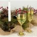 Golden Hill Studio Holiday Vine Champagne 8.5 oz. Glass Flute Glass in Yellow | 8.5 H x 2.75 W in | Wayfair WC119002
