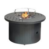AZ Patio Heaters Patio Heaters Glass Wind Fire Pit Flame Guard | 6 H x 22 W x 22 D in | Wayfair AWS-RND22