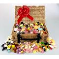 Retro Sweet Hamper - Real Wicker 12" Basket Filled with a Large Variety of Old School Favourites