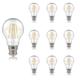 Crompton Lamps LED GLS 7.5W BC-B22d Dimmable Filament (10 Pack) (60W Equivalent) 2700K Warm White Clear 806lm BC Bayonet B22 Multipack Light Bulbs