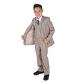 Cinda 5 Piece Boys Beige Suits Boys Wedding Suit Page Boy Party Prom 2-3 Years