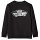 Vans Boy's OTW Crew Sweatshirt, Black (Black-Fwhite Outline J1m), Large (Size:L)