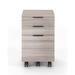 BDI Sigma 3-Drawer Vertical Filing Cabinet Wood in Gray/White | 25.5 H x 15.75 W x 21 D in | Wayfair 6907 STR