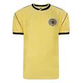 Scotland 1986 Away Retro Football Shirt Yellow Small Polyester