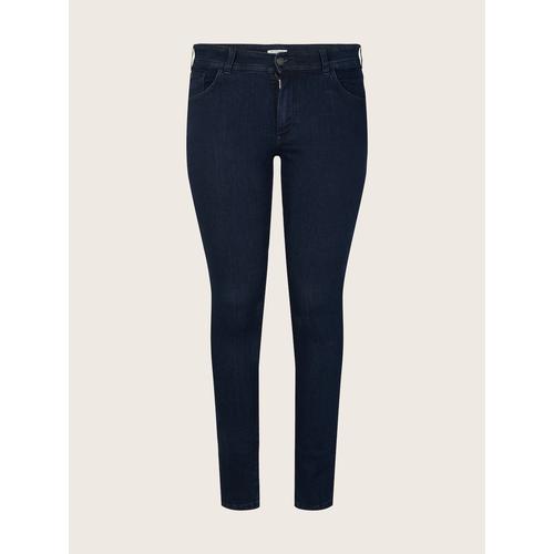 TOM TAILOR Damen Plus - Skinny Jeans, blau, Gr. 54