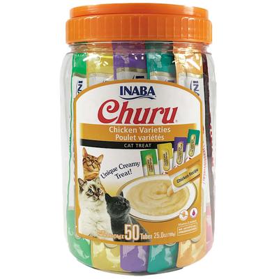Inaba Churu Chicken Variety Pack Cat Treats, .5 oz., Count of 50