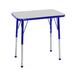 Factory Direct Partners Rectangle T-Mold Adjustable Height Activity Table Laminate/Metal | 32 H in | Wayfair 10011-GYGN