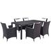 Convene 7 Piece Outdoor Patio Dining Set - East End Imports EEI-2199-EXP-WHI-SET