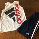 Adidas Matching Sets | Adidas Shorts Set | Color: Blue/White | Size: 5tb