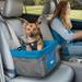 Heather Booster Charcoal/Blue Car Seat for Dogs, 13" L X 16" W X 9" H, 3.8 LBS