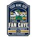 WinCraft Notre Dame Fighting Irish Personalized 11'' x 17'' Fan Cave Wood Sign