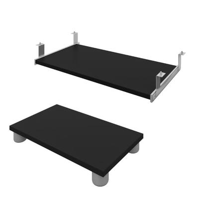 Connexion Keyboard Shelf & Cpu Platform in Black - Bestar 93830-000018