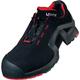 Uvex Safety sneakers / Industrial work boot One 8516 S3, black/red, Width: 11, died. Sizes - black/red 49 EU