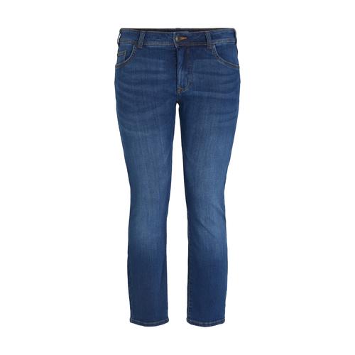 TOM TAILOR Damen Plus - Slim Jeans, blau, Gr. 52