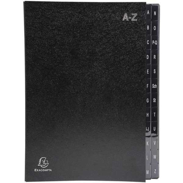 EXACOMPTA 8er-Pack Pultordner »24 Fächer« schwarz, 25x33 cm Image