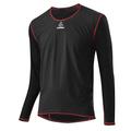 Löffler Herren HR. Windstopper Shirt LA TRANSTEX Light, Schwarz/Rot, 56