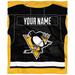 The Northwest Company Pittsburgh Penguins 50'' x 60'' Personalized Silk Touch Throw