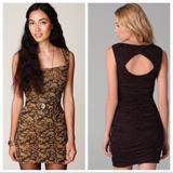 Free People Dresses | 2/$30 Rare Free People Dusty Rose Dress In Brown | Color: Brown/Pink | Size: S