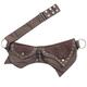 Practical Fannypack Cotton Waistbag Travel Utility Belt-Brown-One Size