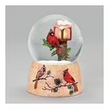 Roman 68903 - MUS 5.5"CARDNAL, LED LAMP0ST Christmas Glass Globes