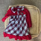 Disney Dresses | Disney Plaid Dress | Color: Green/Red | Size: 3tg