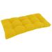 Winston Porter Loveseat Outdoor Cushion Polyester/Cotton Blend in Yellow | 5 H x 42 W in | Wayfair BE100054ABB94381AF663053D9FCECDE