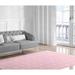 Pink 96 x 0.08 in Area Rug - Wrought Studio™ Verrett Criss Cross Diamonds Power Loom/Beige Rug Polyester | 96 W x 0.08 D in | Wayfair