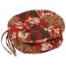 Winston Porter Indoor/Outdoor Patio Chair Cushion in Red/Brown | Wayfair 52C51229E5E3414EB93CDC80B0424C8D