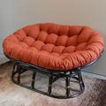 World Menagerie Indoor Papasan Cushion Polyester/Cotton Blend in Orange/Red | 8 H x 75 W in | Outdoor Furniture | Wayfair 93304-78-TW-SP