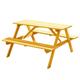 Trueshopping Children's Garden Outdoor Picnic Bench Table Set Natural Finish, Safe, Kids Suitable for Indoor or Outdoor use