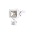 Luceco Guardian Slim Flood Light with PIR Motion Sensor and 1 Metre Cable, 15.5 x 10.5 cm, 22 Watts, 3000K Colour Temperature, White Aluminium