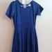 Lularoe Dresses | Lularoe Amelia Dress | Color: Blue | Size: M