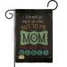 Breeze Decor The World Mom Impressions 2-Sided Burlap 18.5 x 13 in. Garden Flag in Black | 18.5 H x 13 W in | Wayfair