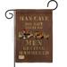 Breeze Decor Man Cave Men Getting Hammered Inspirational Expression Impressions 2-Sided 18.5 x 13 in. Garden Flag in Brown | Wayfair