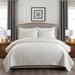 Latitude Run® Shelburn Microfiber 3 Piece Quilt Set Polyester/Polyfill/Microfiber in White | King Quilt + 2 King Shams | Wayfair