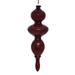 Vickerman 623404 - 14" Copper Wood Grain Finial Christmas Tree Ornament (3 pack) (MC198688)